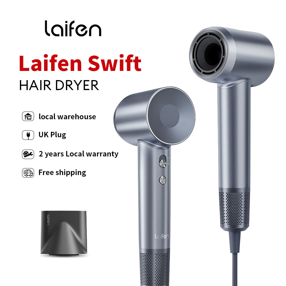 Laifen Hair Dryer Swift Negative lonic Hair Dryer High Speed Fast Drying Thermo-Control Ionic Low Noise