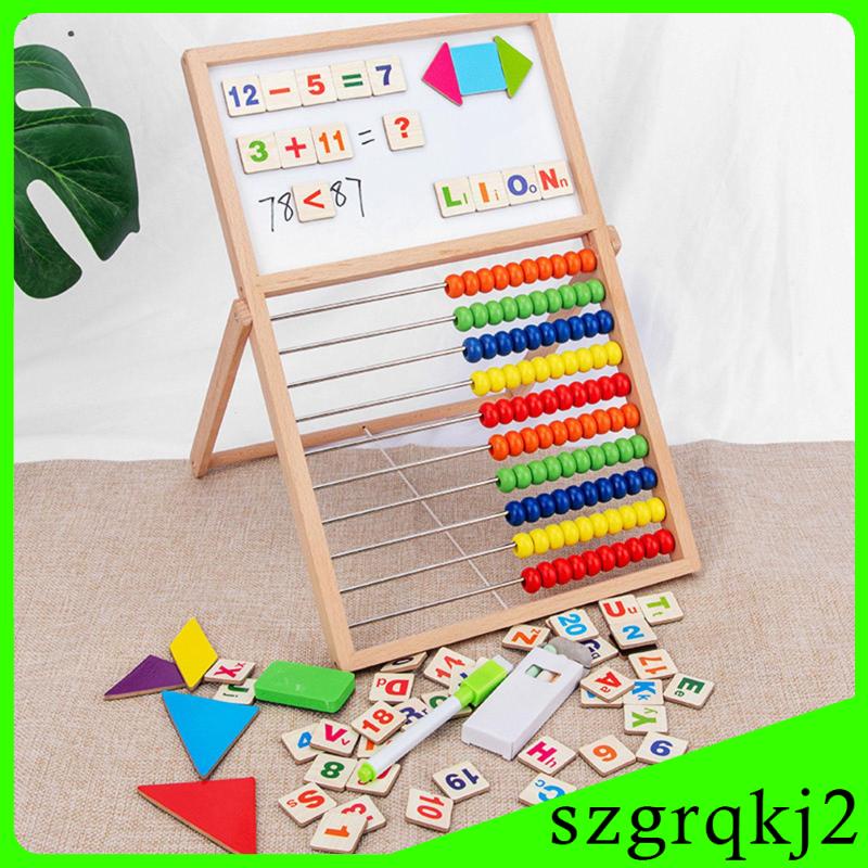 [Szgrqkj2] Kids Math Wooden Abacus Math Manipulatives Math Counting Toy Montessori Toys