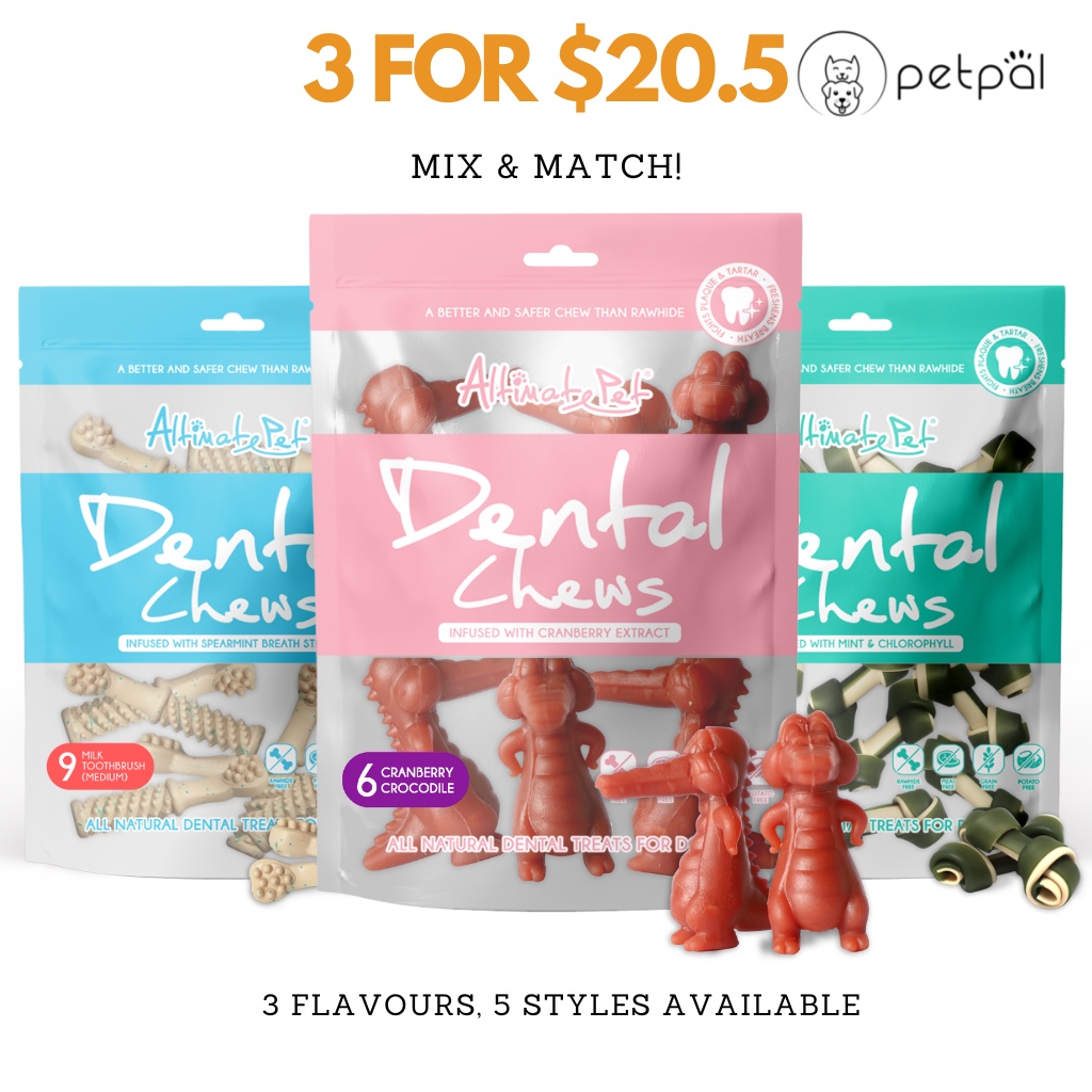 AltimatePet Dog Dental Chew For Oral Care (Cranberry | Milk | Mint)