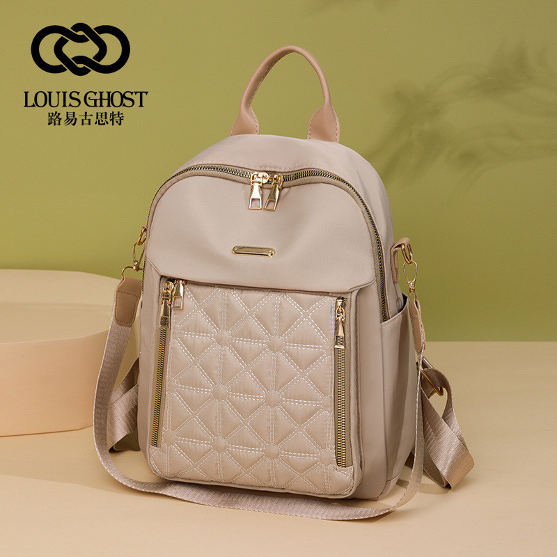 Backpack Women 2024 New Style Ladies Backpack Korean Version All-Match Large-Capacity Water-Repellent Travel Backpack