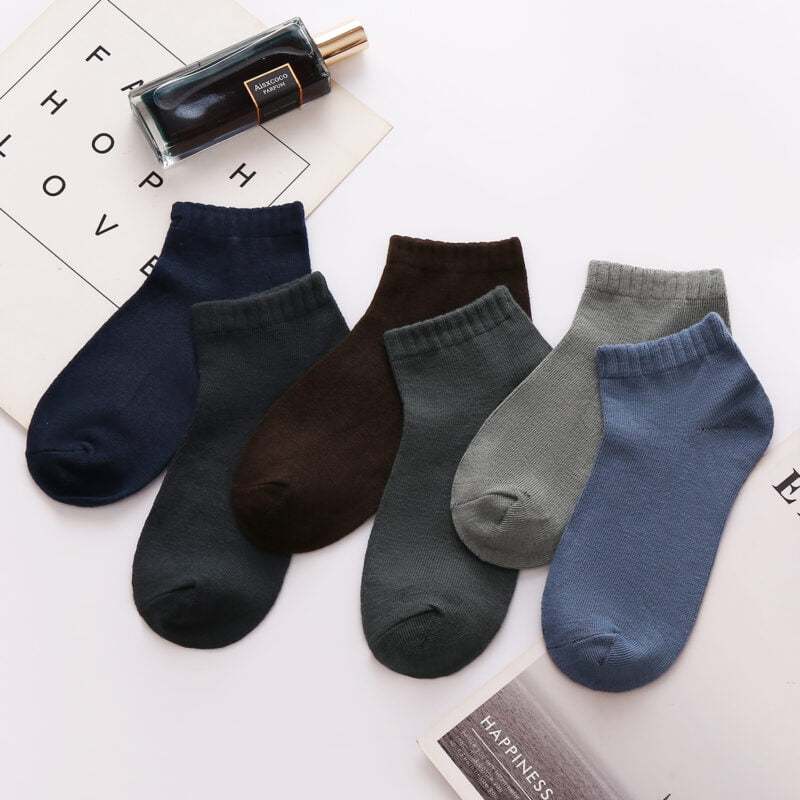 Gildan Ready Stock Office Premium Thick Casual Men Women Ankle Socks Polyester Lightweight Soft Plain Sock LS2035